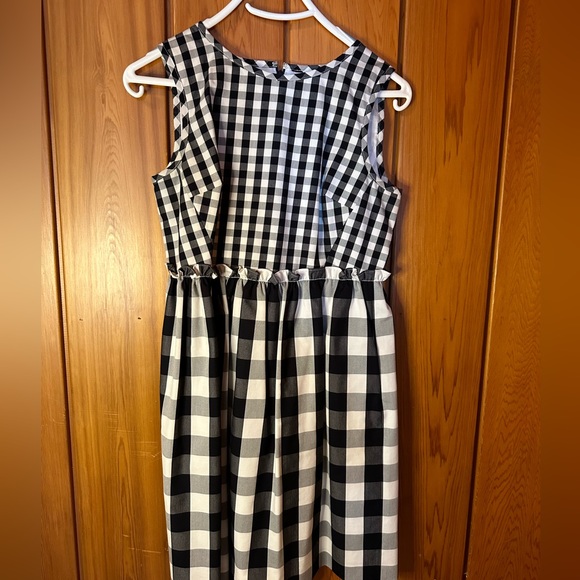 Brooks brothers red fleece gingham dress - Picture 1 of 4